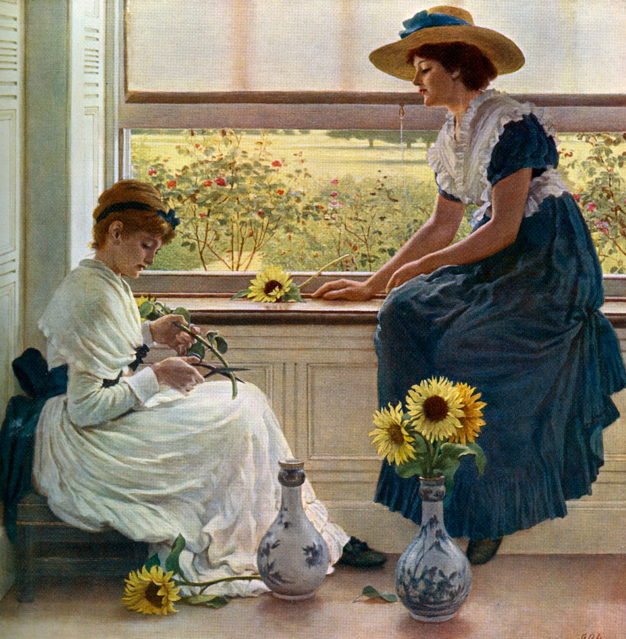 Kwiaty słońca i księżyca, 1890, 1912. autorstwa George Dunlop Leslie