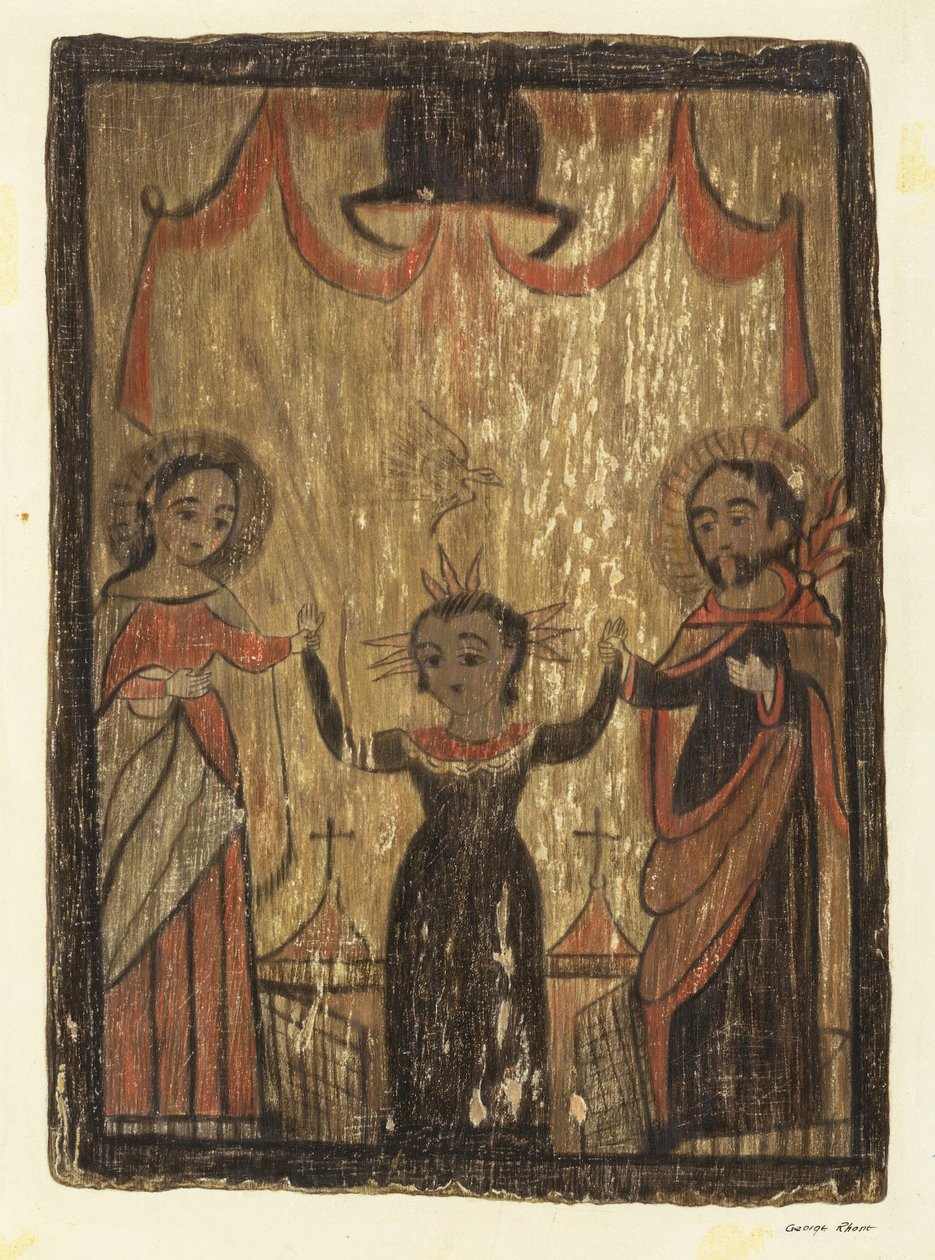 Retablo - Święta Rodzina, ok. 1930 1938. autorstwa George E. Rhone