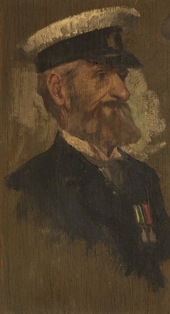 Portret E. Gillarda, R. Bgde., c. 1920 (olej na desce) autorstwa George Edmund Butler