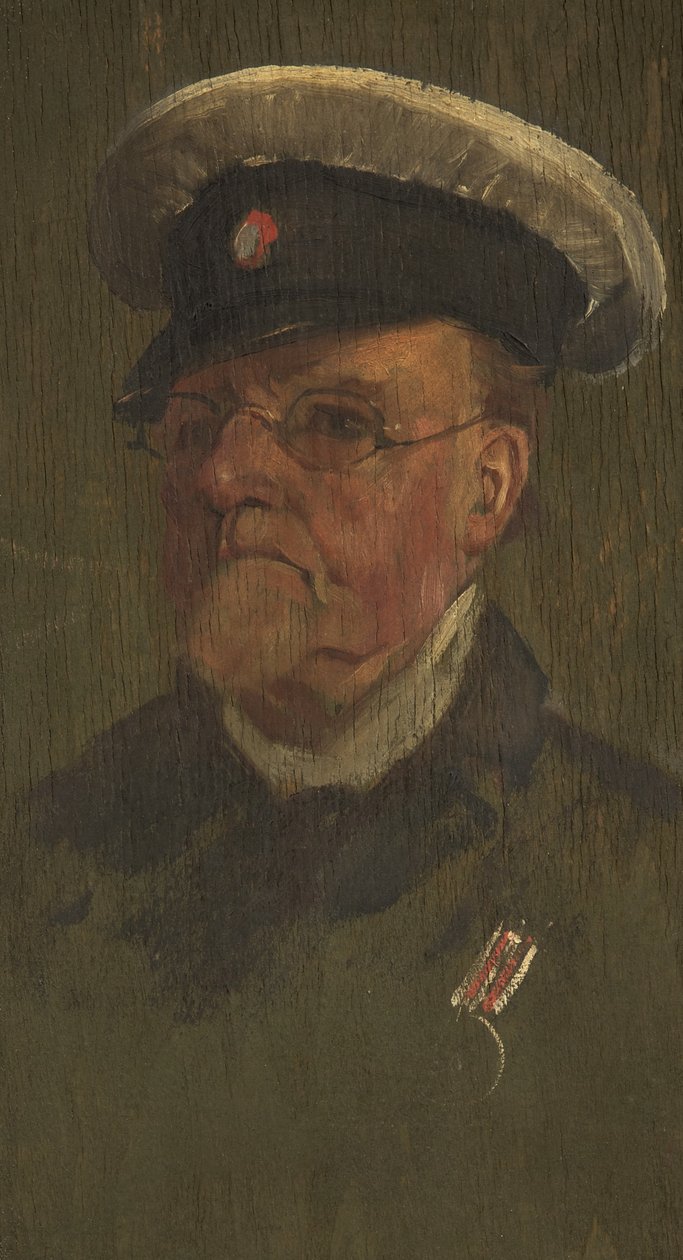Portret G. Leadbettera, 38, c. 1920 (olej na desce) autorstwa George Edmund Butler