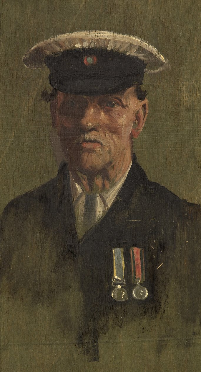 Portret G. Marshmana, 62., ok.1920 (olej na desce) autorstwa George Edmund Butler