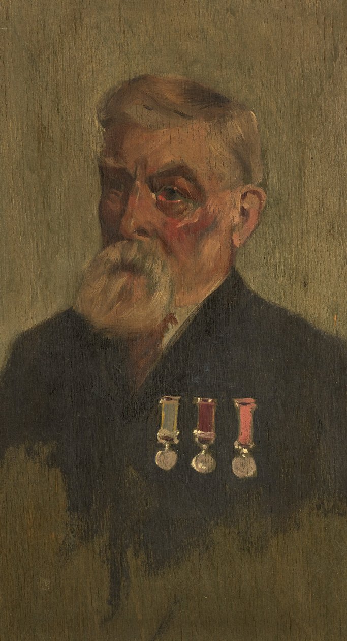 Portret J. C. Miltona, III, c. 1920 (olej na desce) autorstwa George Edmund Butler