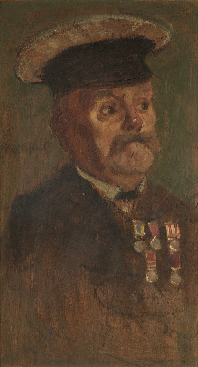 Portret J. Lennona, R.A. 1920 (olej na desce) autorstwa George Edmund Butler