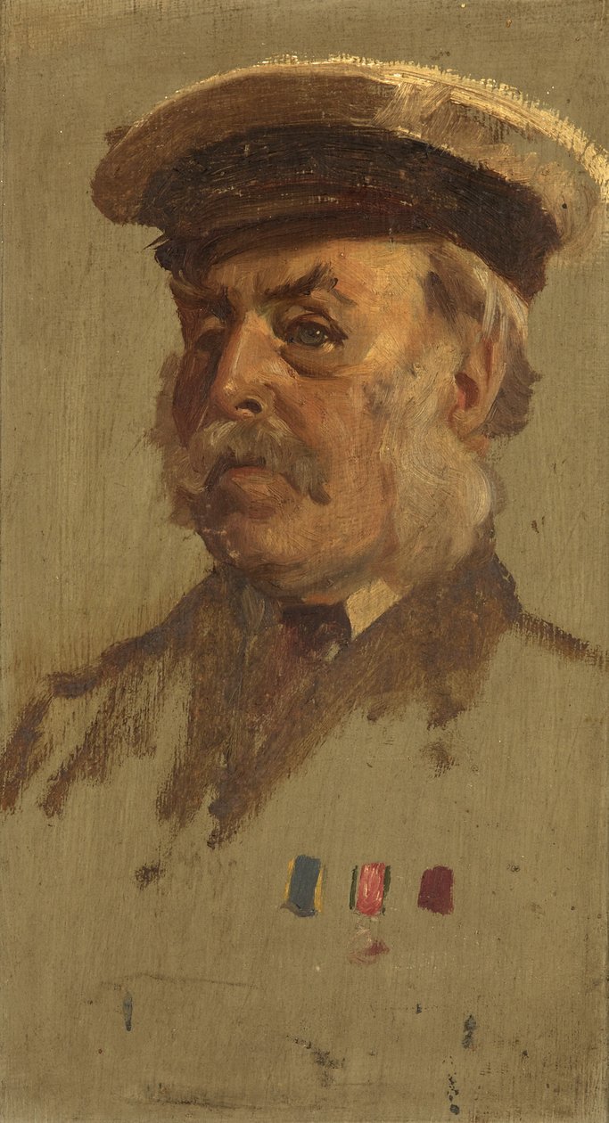 Portret J. Price, 28., ok. n.e. 1920 (olej na desce) autorstwa George Edmund Butler