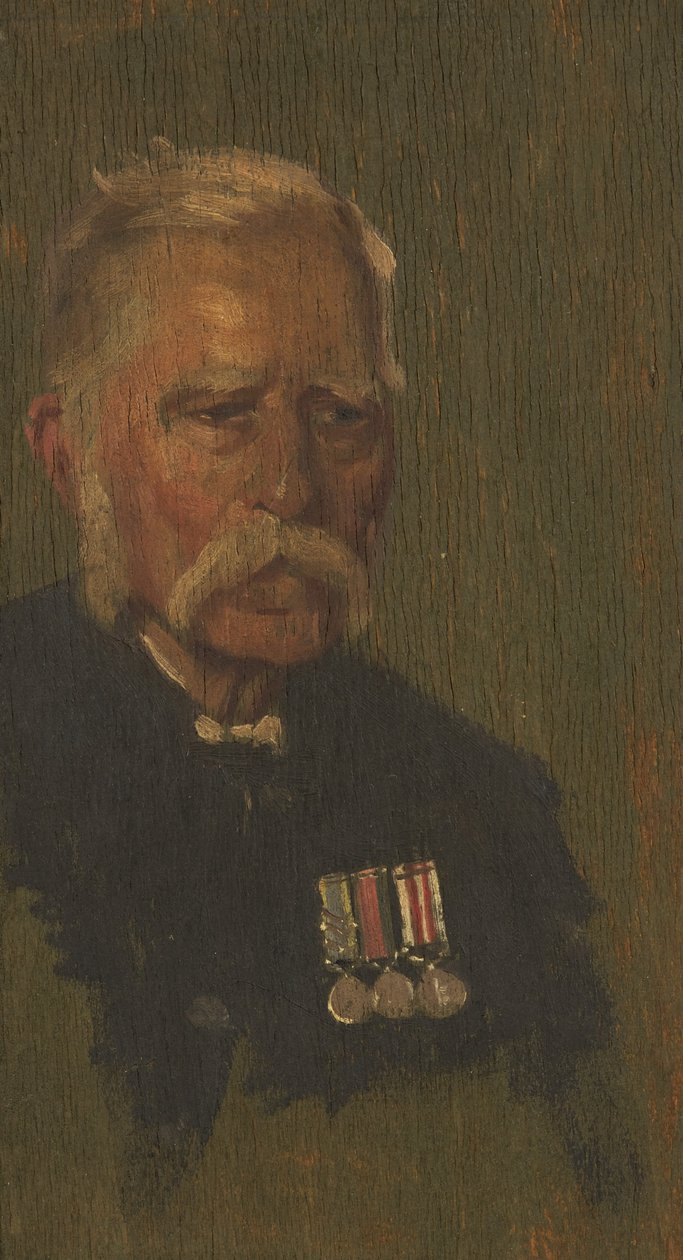 Portret P. Page, IV, c. 1920 (olej na desce) autorstwa George Edmund Butler