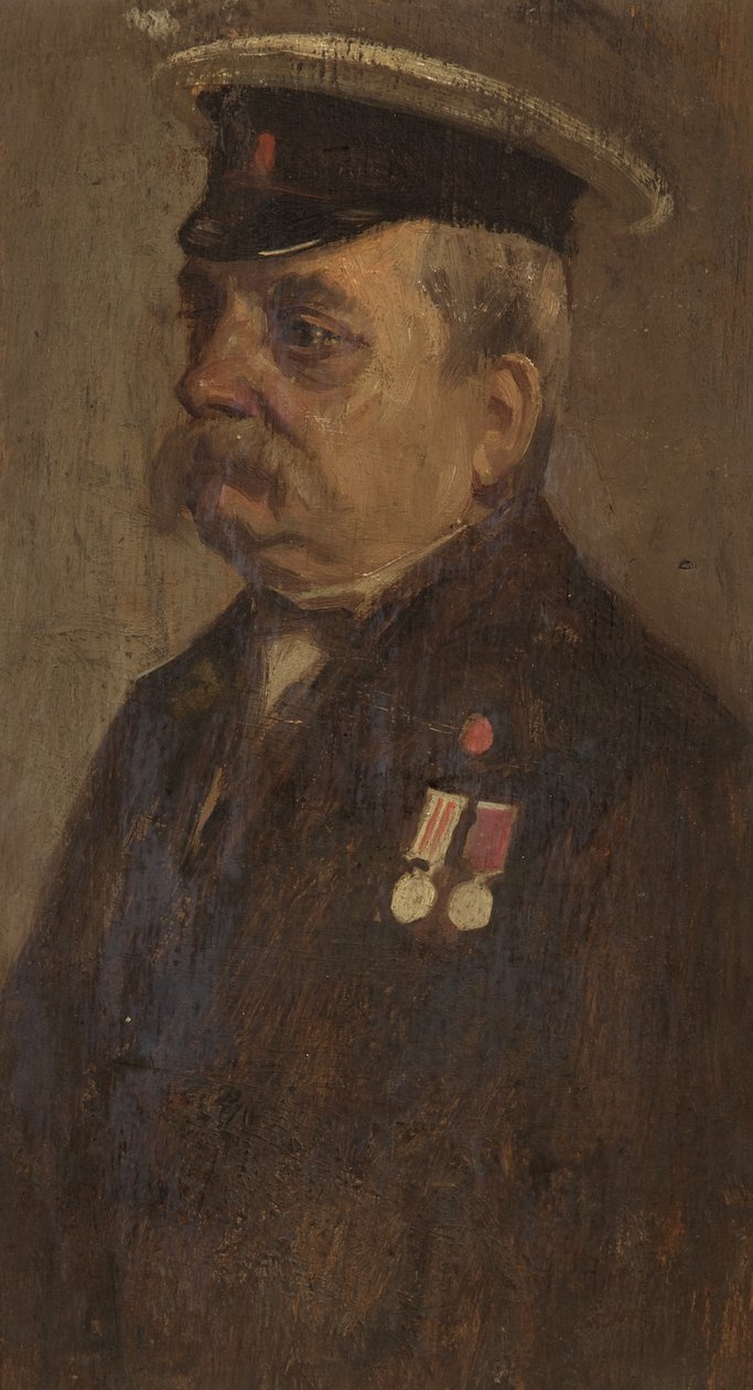 Portret S. Vowlesa, lata 60., ok. 1920 (olej na desce) autorstwa George Edmund Butler