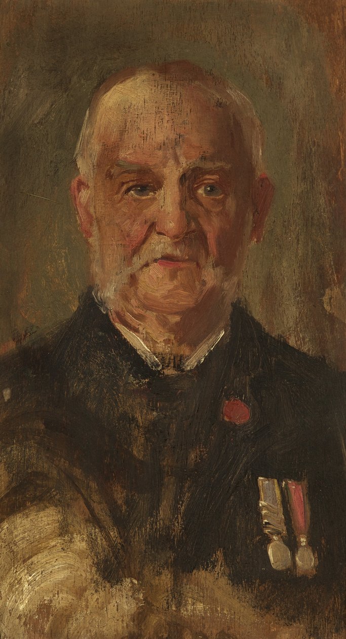 Portret W. Portera, R.M.L.I., ok.1920 (olej na desce) autorstwa George Edmund Butler