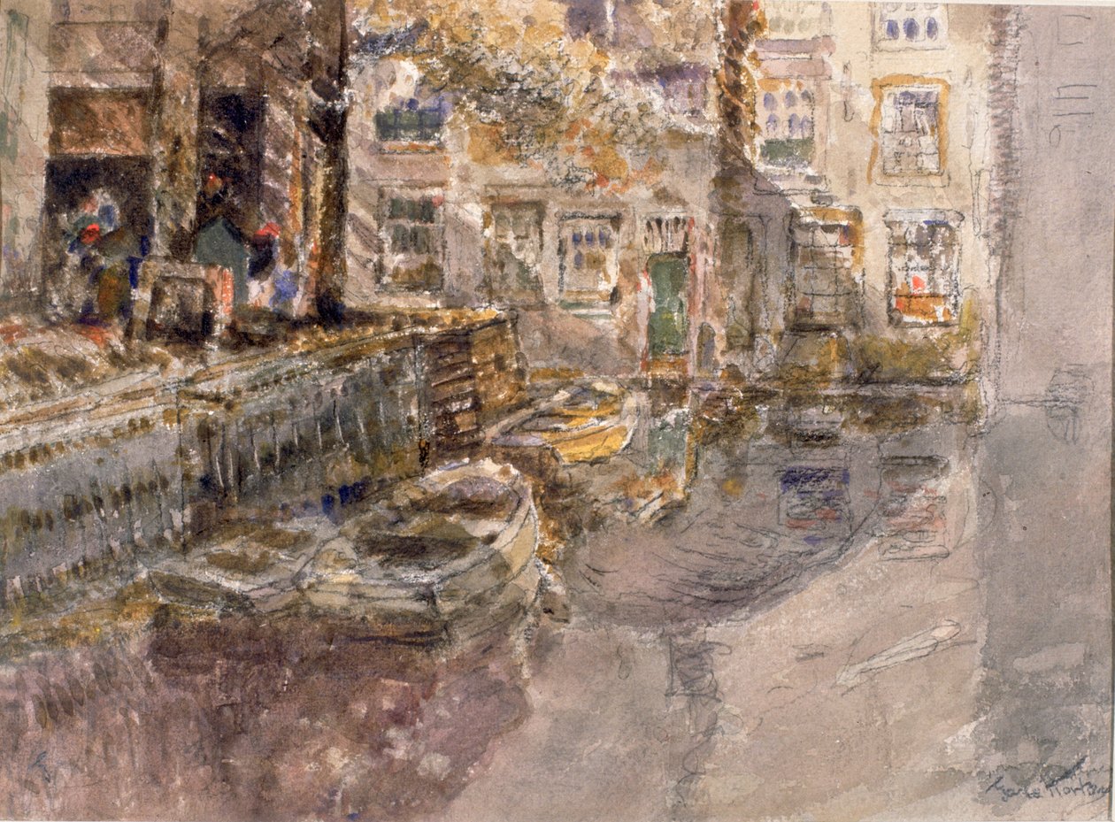 Studia w Holandii (ołówek i akwarela na papierze) autorstwa George Edward Horton