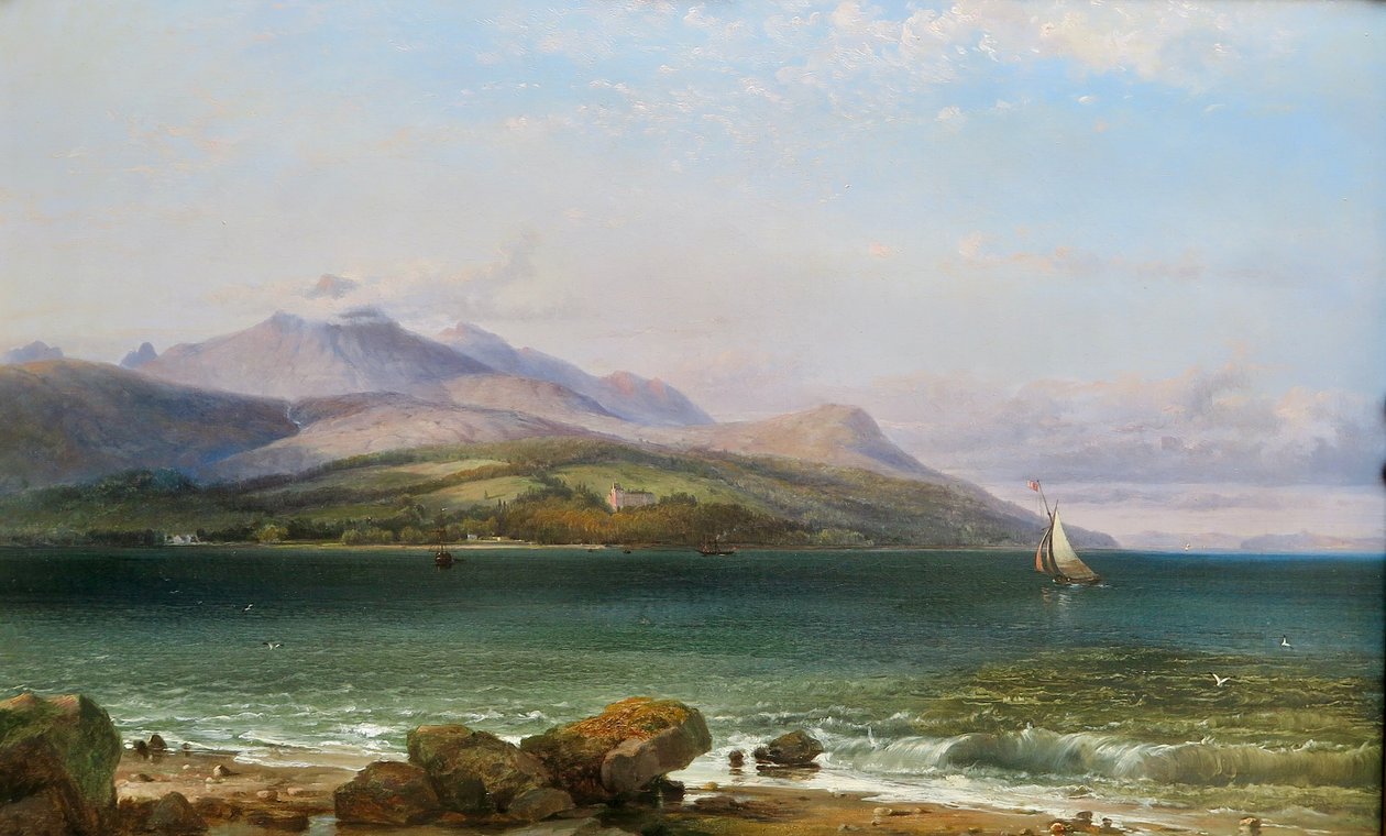 Wyspa Arran, XIX wiek (olej na płótnie) autorstwa George Edwards Hering
