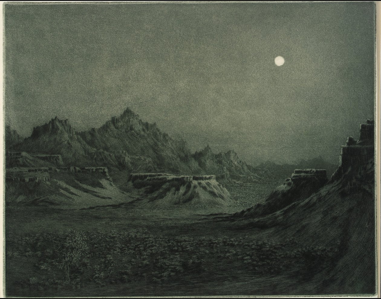 Noc w Arizonie autorstwa George Elbert Burr