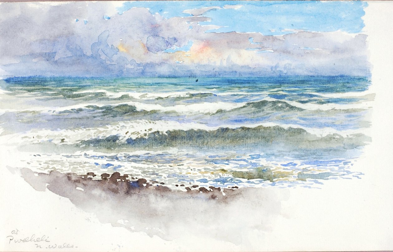W Pwllheli, N. Walia autorstwa George Elbert Burr