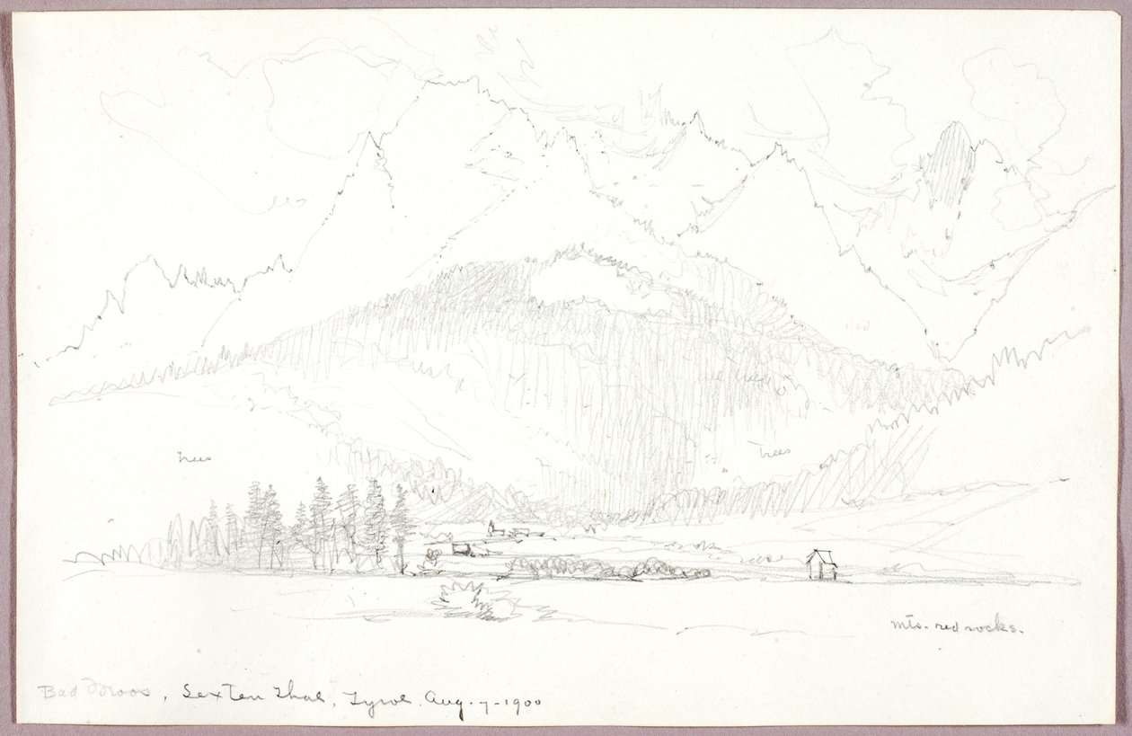 Bad Moos, Sexten Thal, Tyrol autorstwa George Elbert Burr