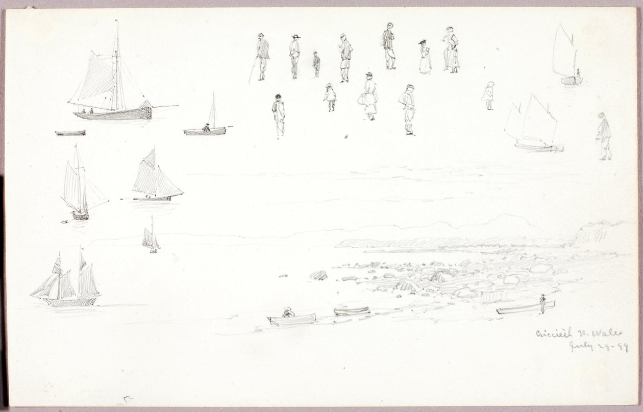 Criccieth, północna Walia autorstwa George Elbert Burr