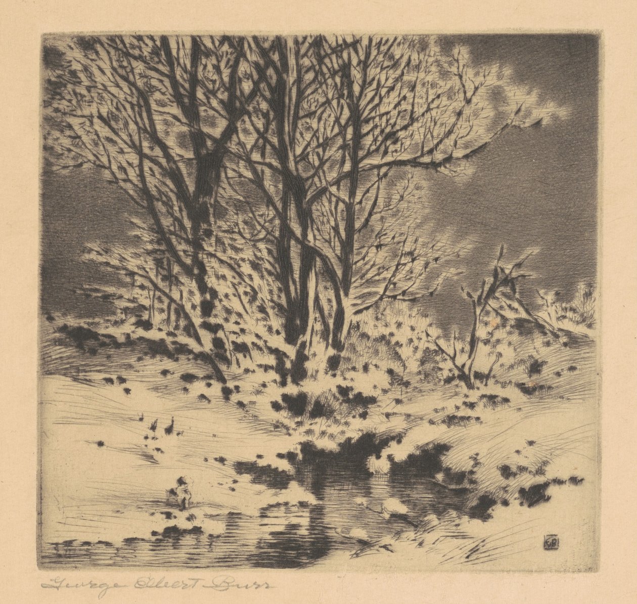 Pierwszy śnieg (nr 1) autorstwa George Elbert Burr