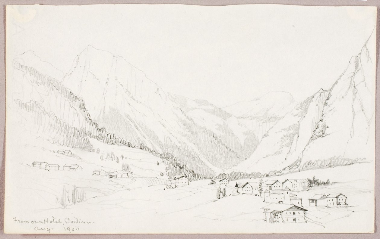 Z naszego hotelu, Cortina autorstwa George Elbert Burr
