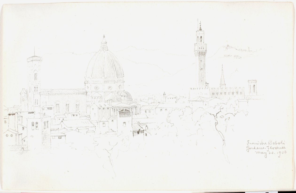Z Ogrodów Boboli we Florencji autorstwa George Elbert Burr
