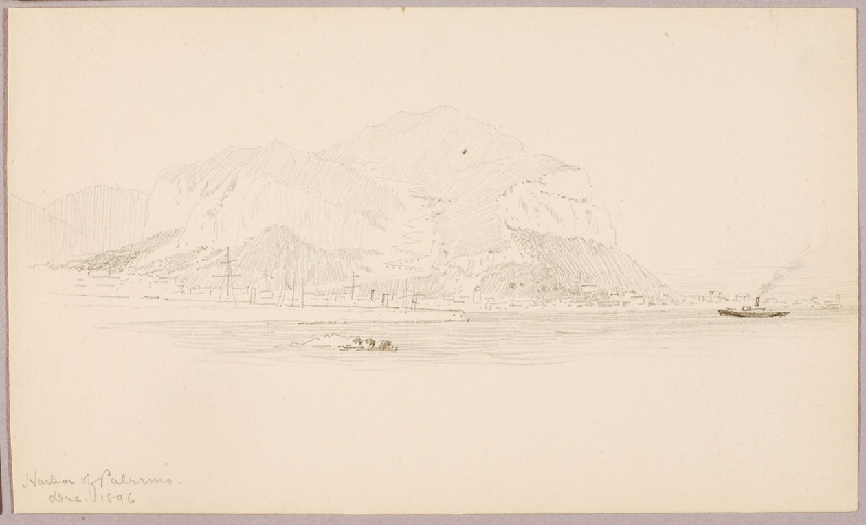 Port w Palermo autorstwa George Elbert Burr