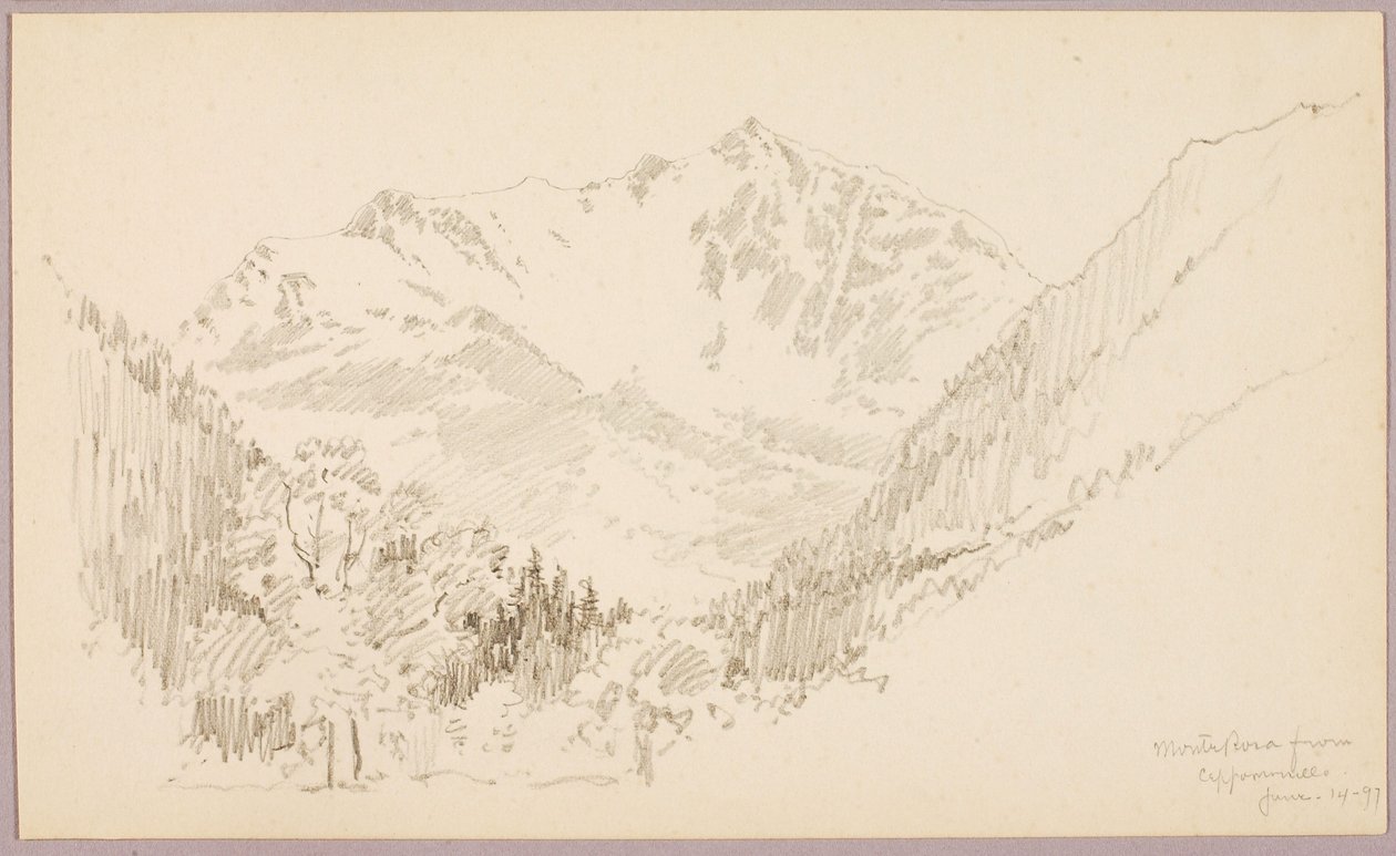 Monte Rosa z Ceppomorelli autorstwa George Elbert Burr