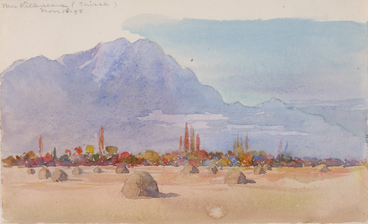 Niedaleko Villeneuve, Suisse, 1898. autorstwa George Elbert Burr