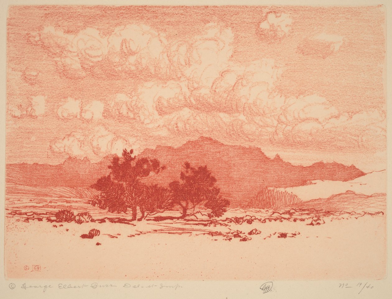 Drzewa palo verde autorstwa George Elbert Burr