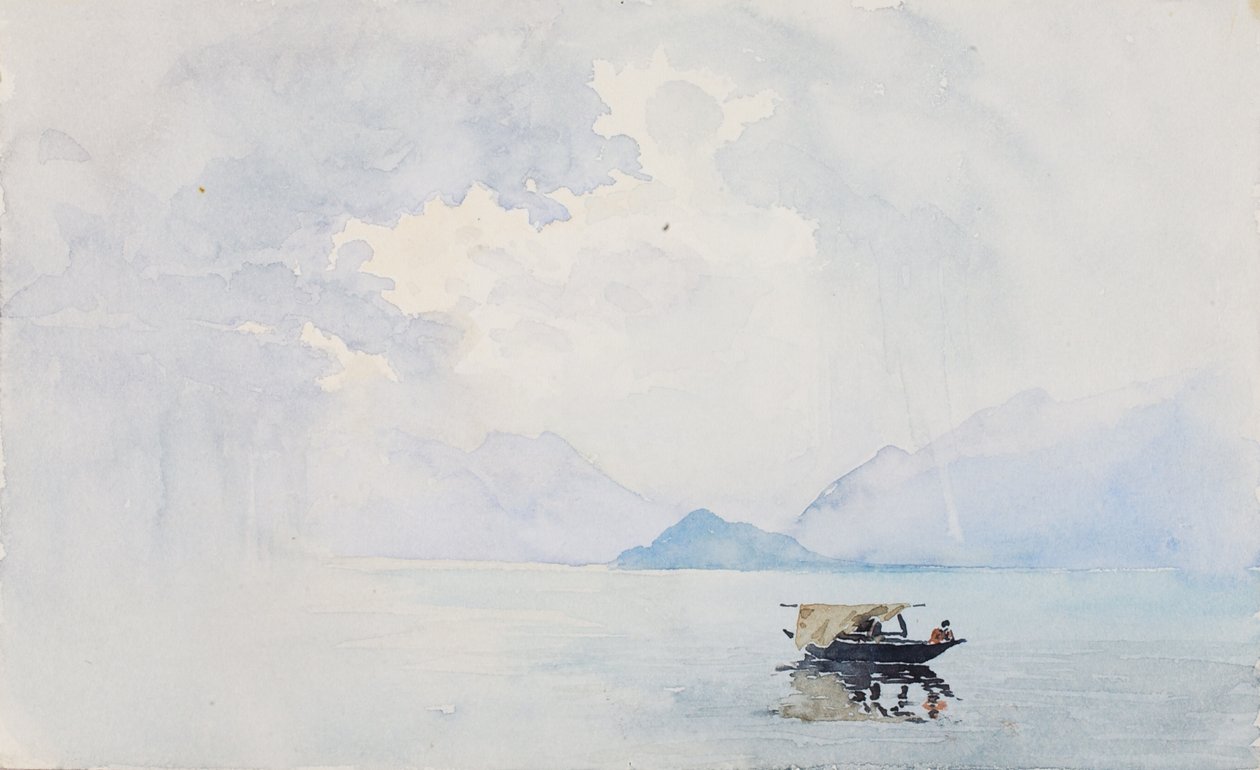 Deszcz, Bellagio, 1898. autorstwa George Elbert Burr