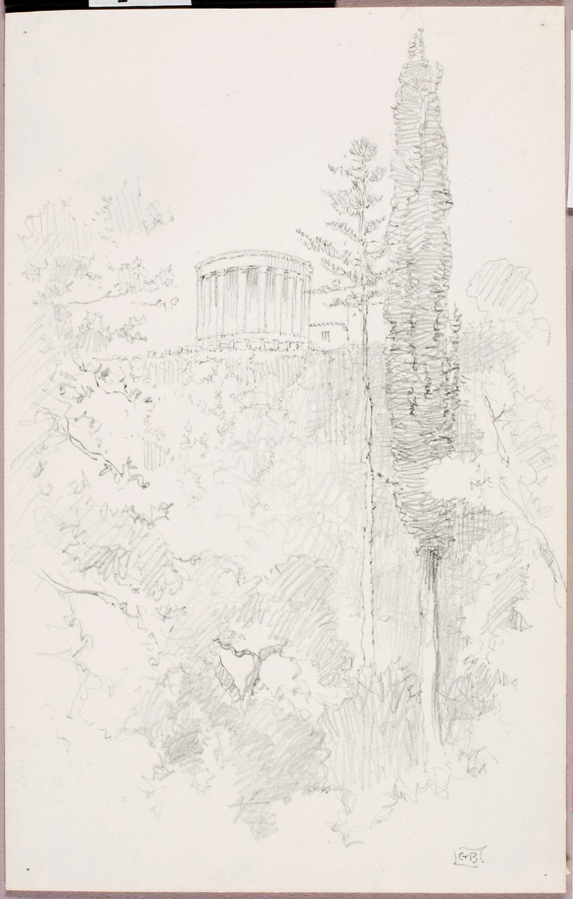 Świątynia Sybilli, Tivoli autorstwa George Elbert Burr