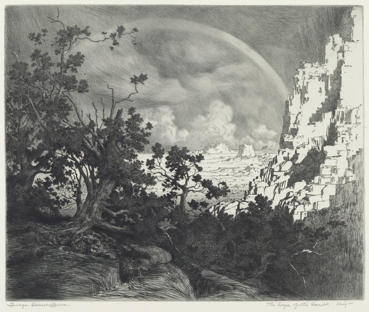 Krawędź pustyni, Arizona autorstwa George Elbert Burr