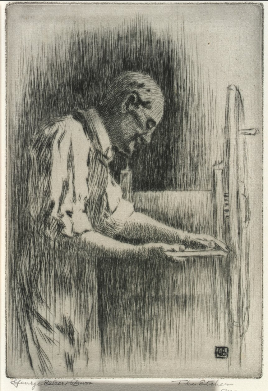 The Etcher autorstwa George Elbert Burr