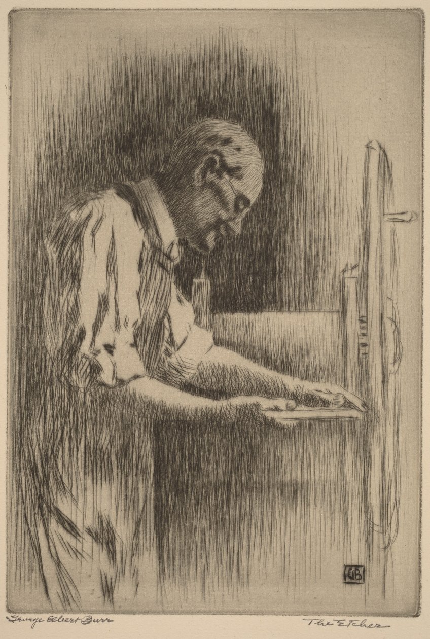 Akwaforcista autorstwa George Elbert Burr