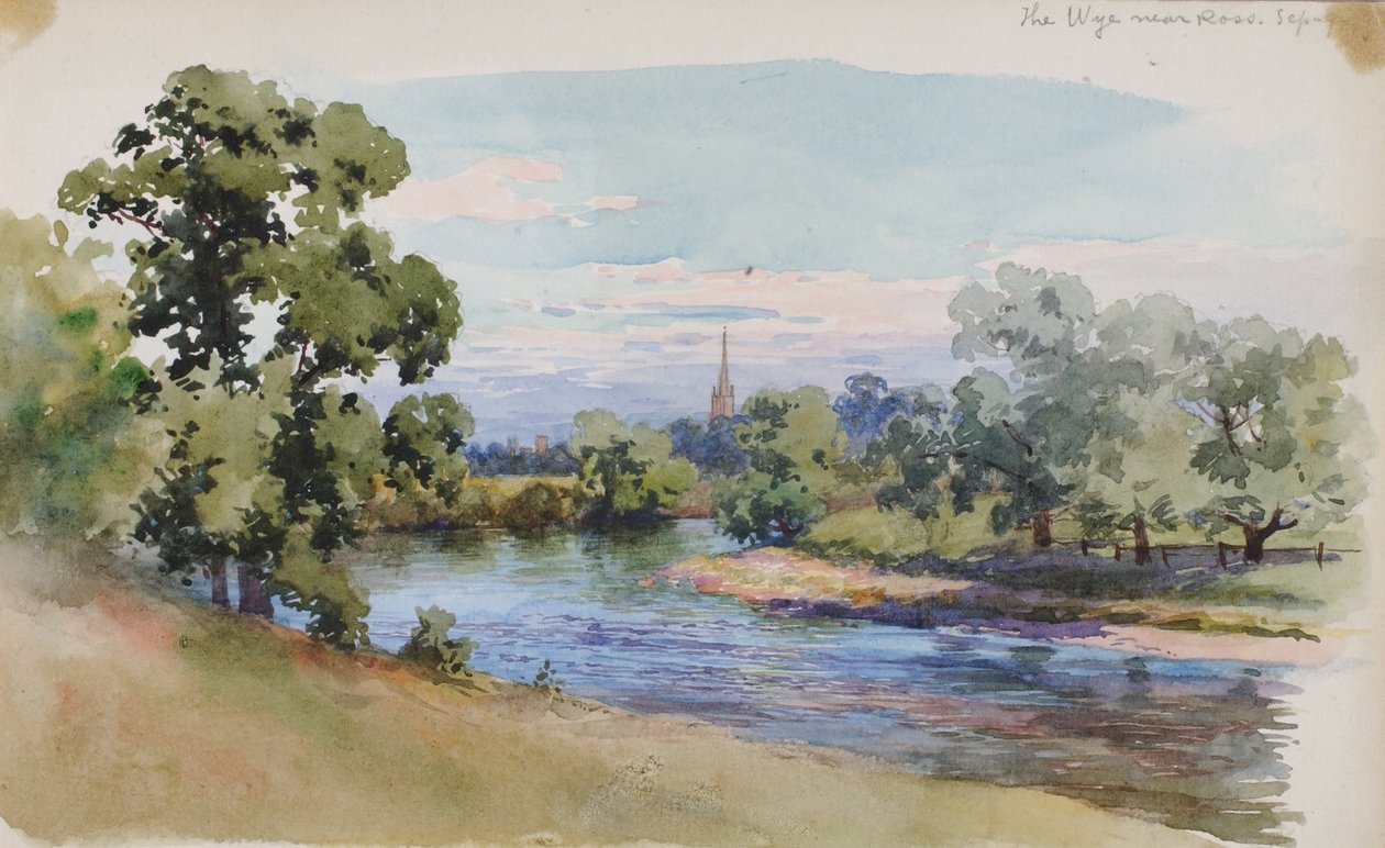 Wye w pobliżu Ross autorstwa George Elbert Burr