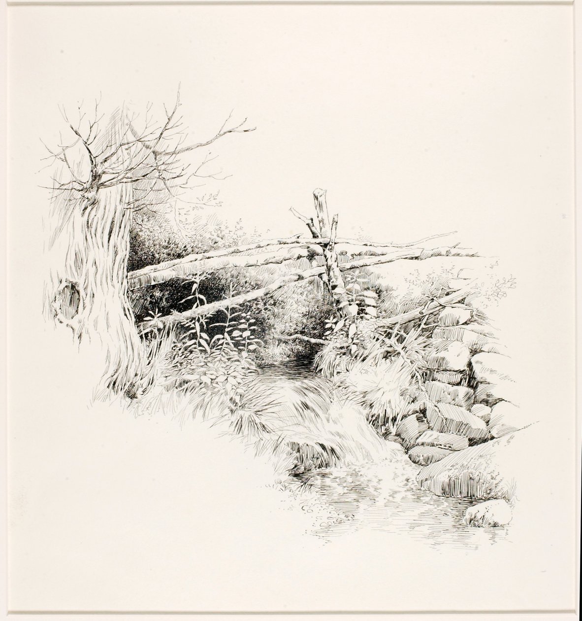 Bez tytułu (Woodland Stream) autorstwa George Elbert Burr