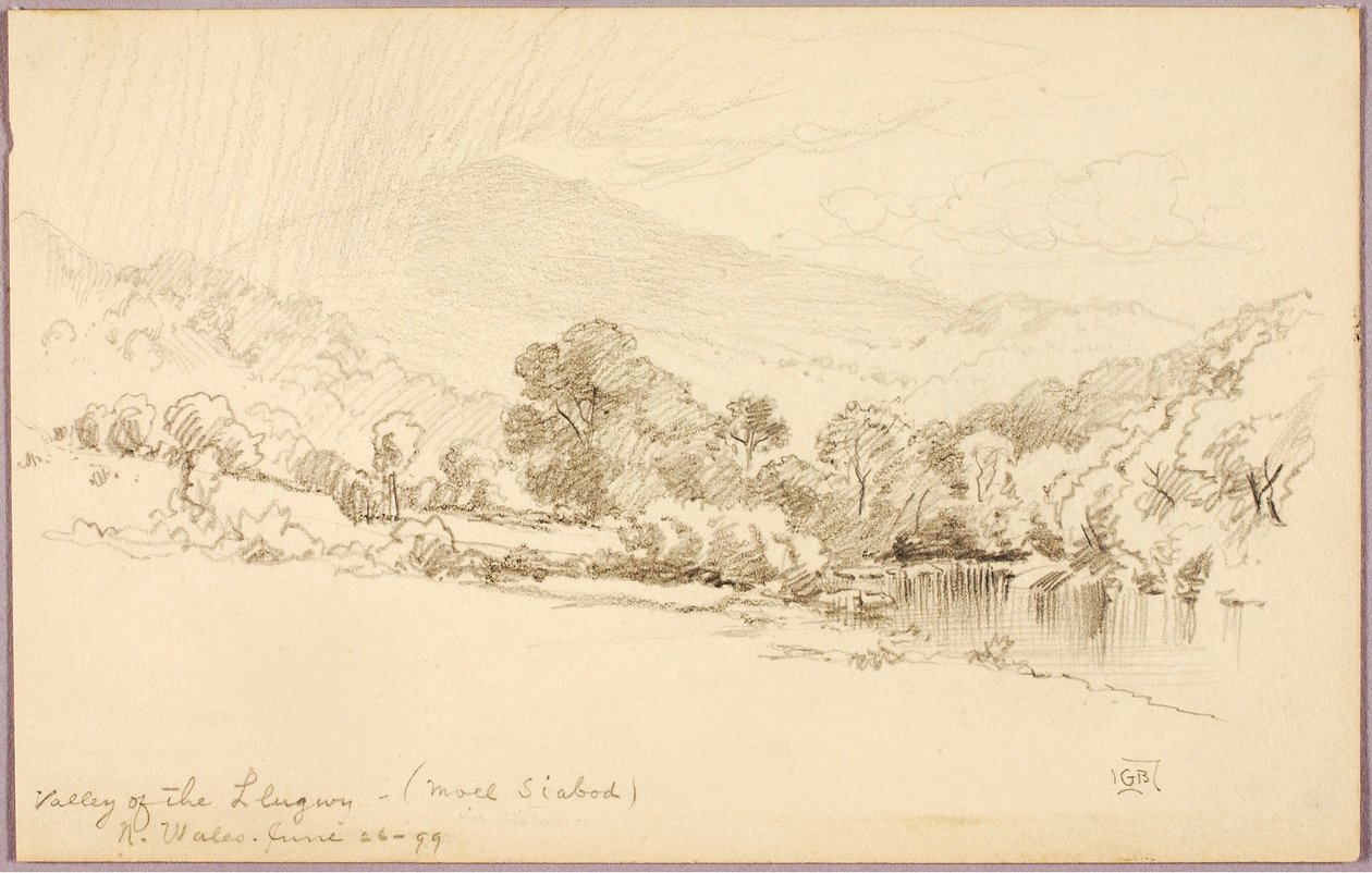 Dolina Llugwy (Moel Siabod), północna Walia autorstwa George Elbert Burr