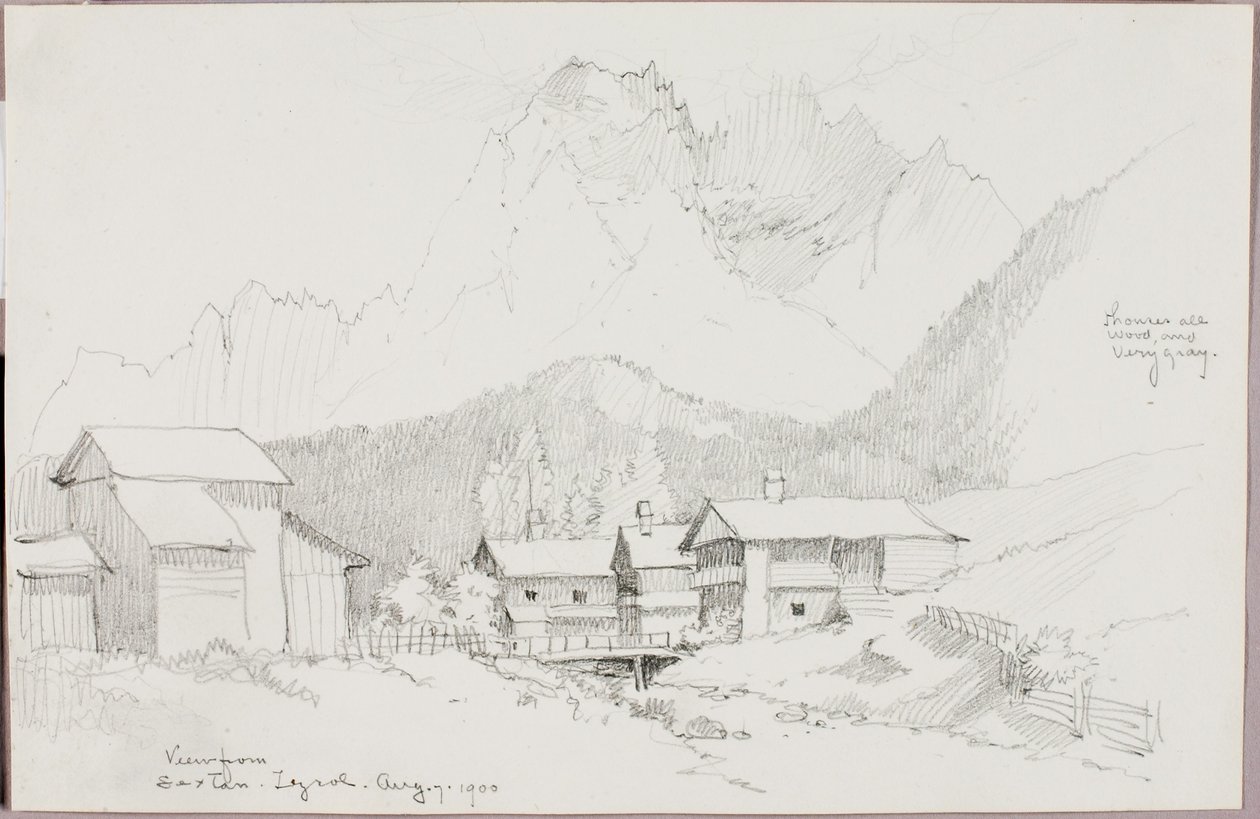 Widok z Sextan, Tyrol autorstwa George Elbert Burr