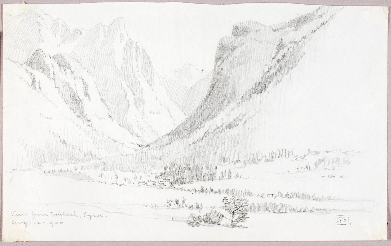 Widok z Toblach, Tyrol autorstwa George Elbert Burr