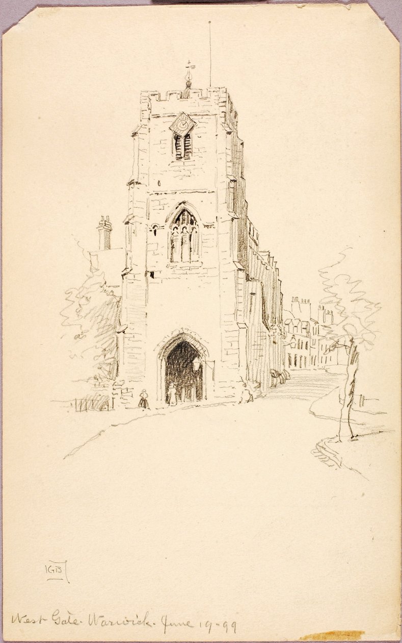 West Gate, Warwick autorstwa George Elbert Burr