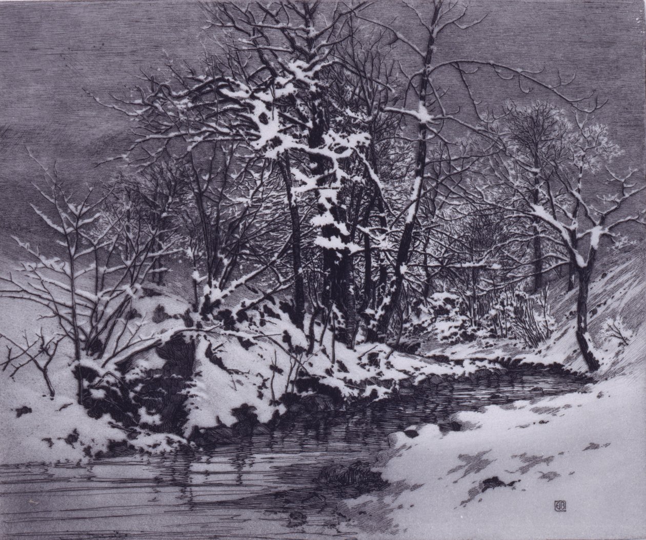 Zimowy poranek autorstwa George Elbert Burr