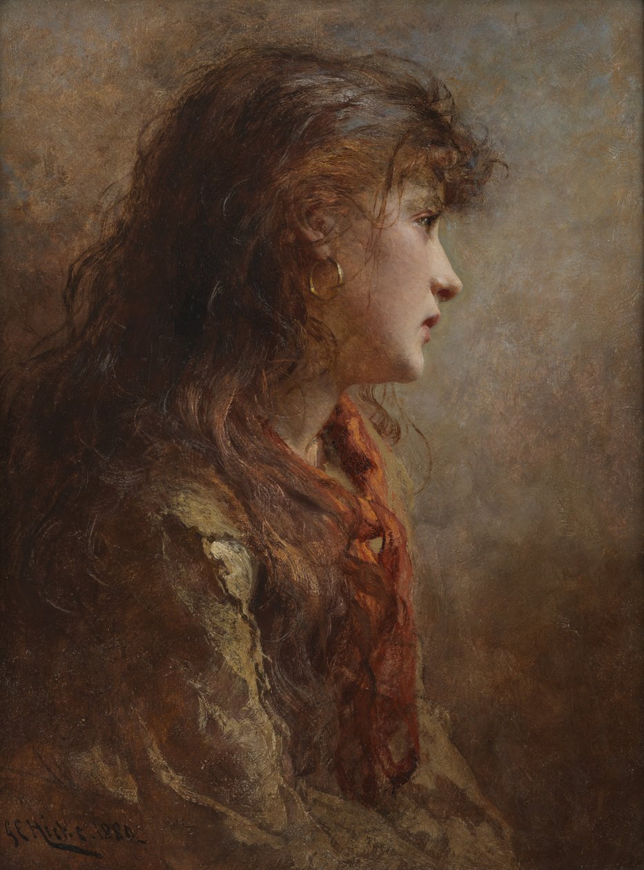 Cyganka, 1880 autorstwa George Elgar Hicks