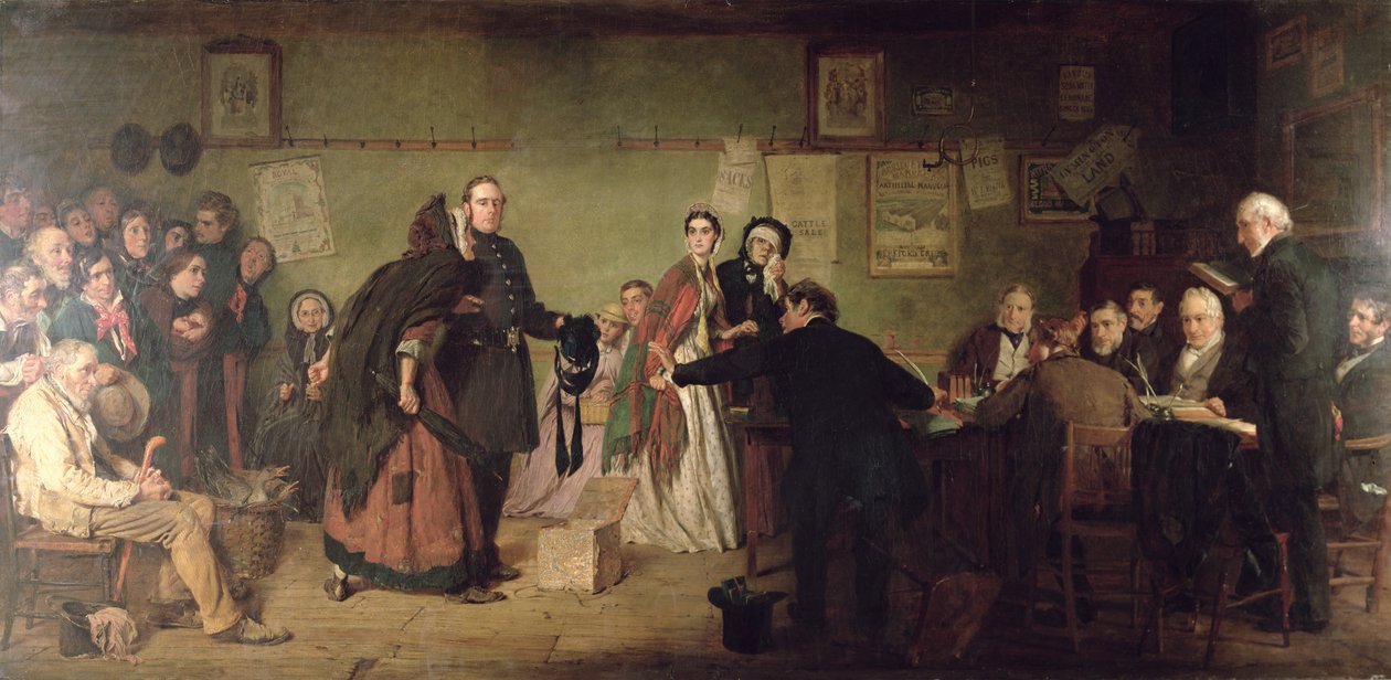 Przed sędziami autorstwa George Elgar Hicks