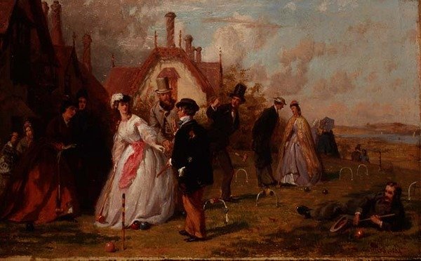 Krokiet autorstwa George Elgar Hicks