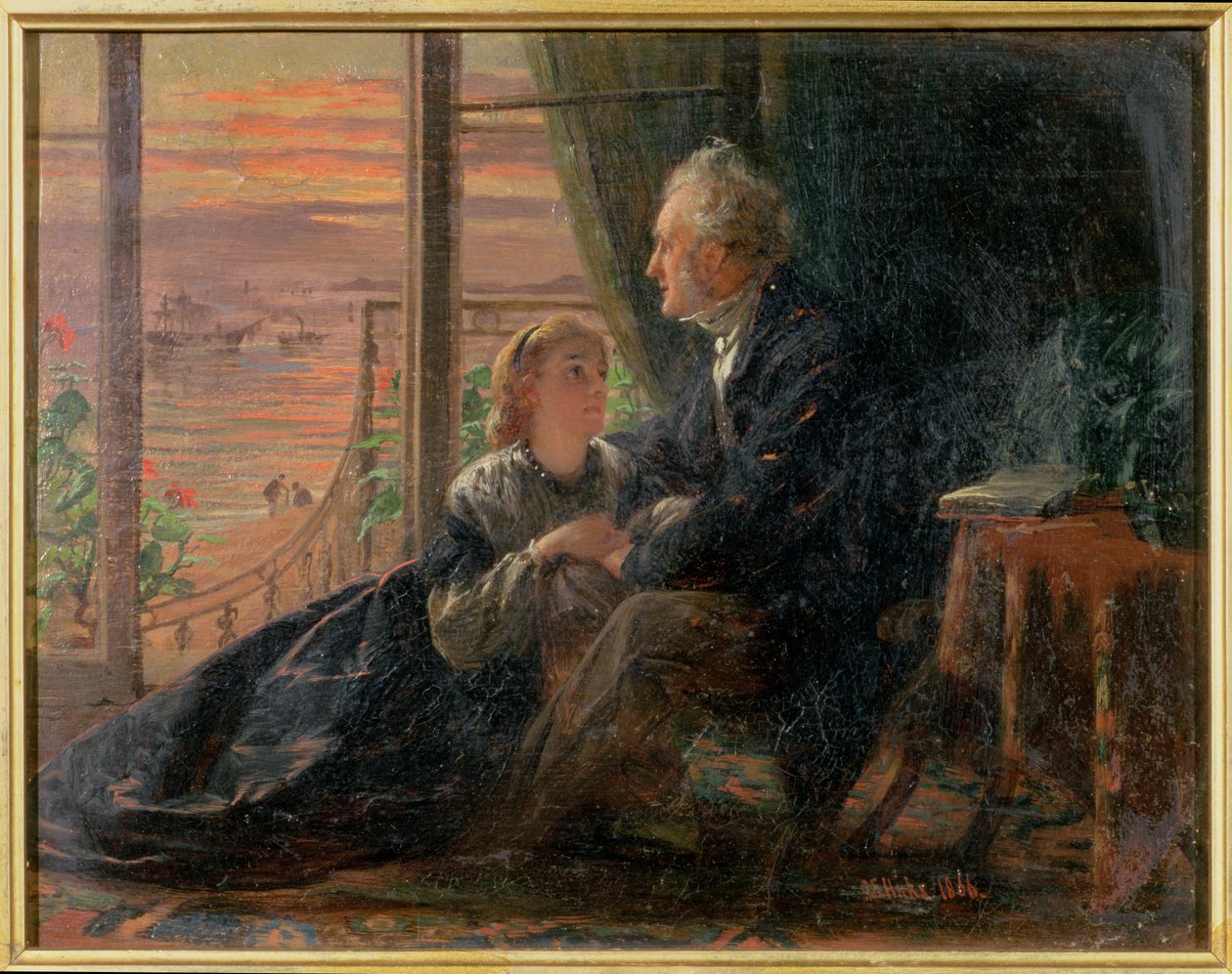 Opowieści wieczorne, 1866 autorstwa George Elgar Hicks