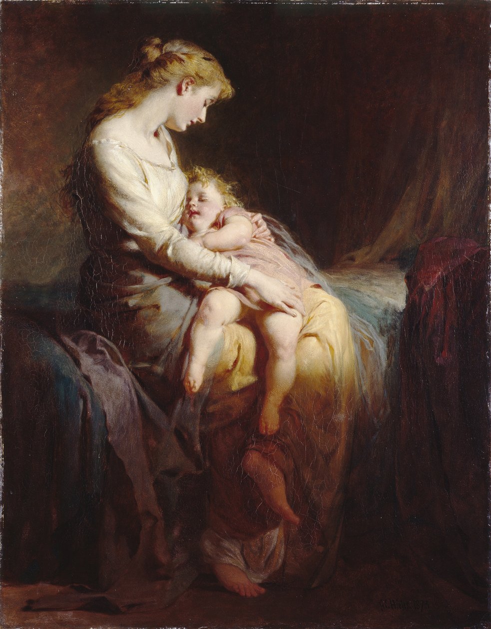 Matka i dziecko autorstwa George Elgar Hicks