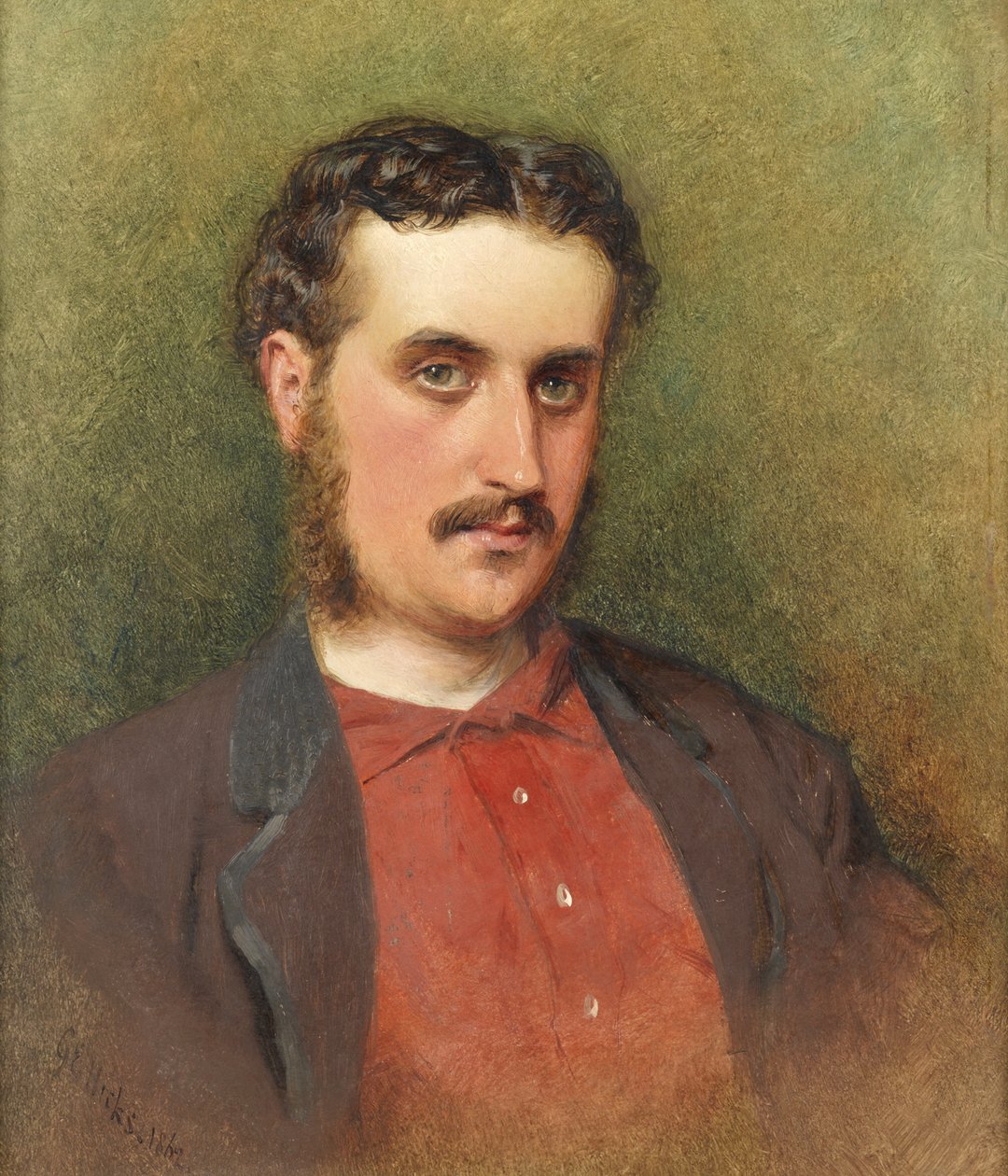Autoportret, 1862 autorstwa George Elgar Hicks