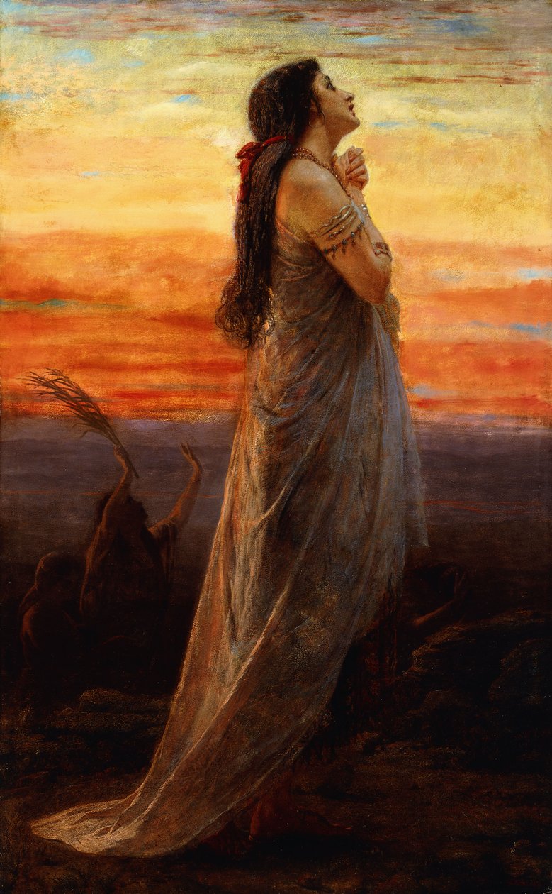 Lament córki Jeftego, 1871 autorstwa George Elgar Hicks