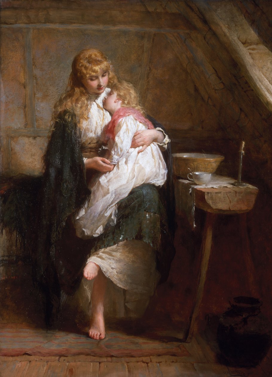 Sieroty, 1884 autorstwa George Elgar Hicks