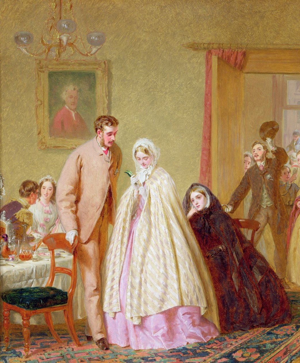 Weselne śniadanie, 1862 autorstwa George Elgar Hicks
