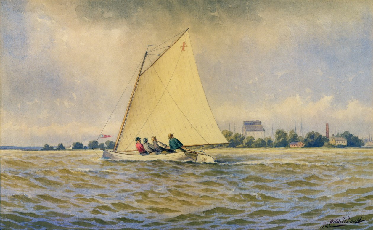 Podciągnięty, 1887 (akwarela na papierze) autorstwa George Emerick Essig