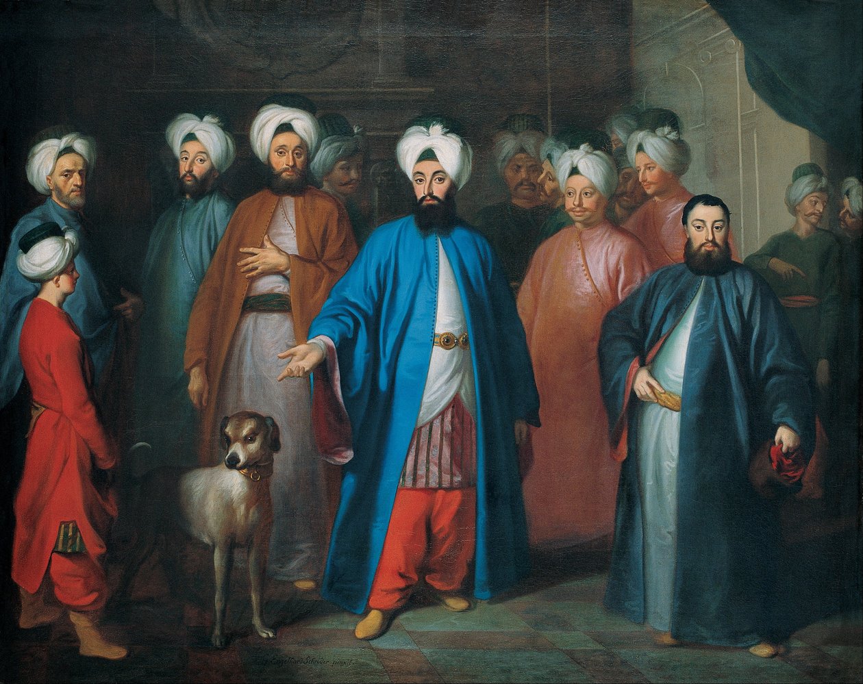 Mehmed Said Efendi i jego świta autorstwa George Engelhardt Schröder