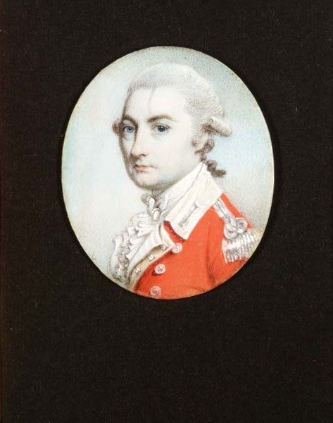 Miniatura kapitana piechoty, ok.1780 autorstwa George Engleheart
