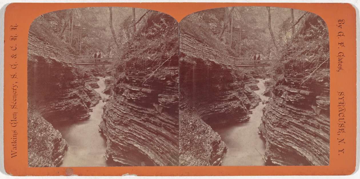 Sceneria Watkins Glen, Wąwóz Cienia autorstwa George F. Gates
