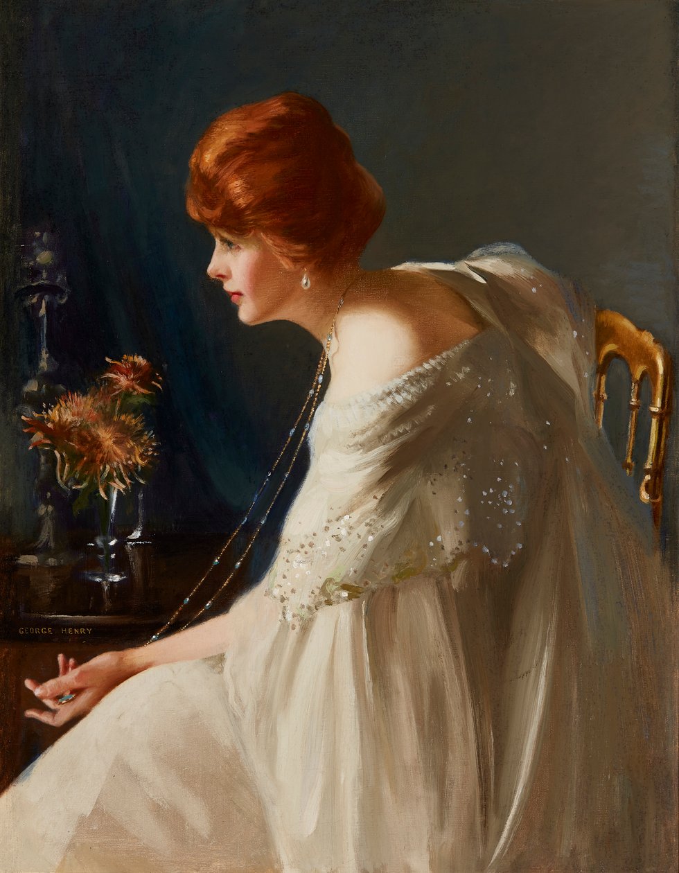 Medalion (olej na płótnie) autorstwa George F. Henry